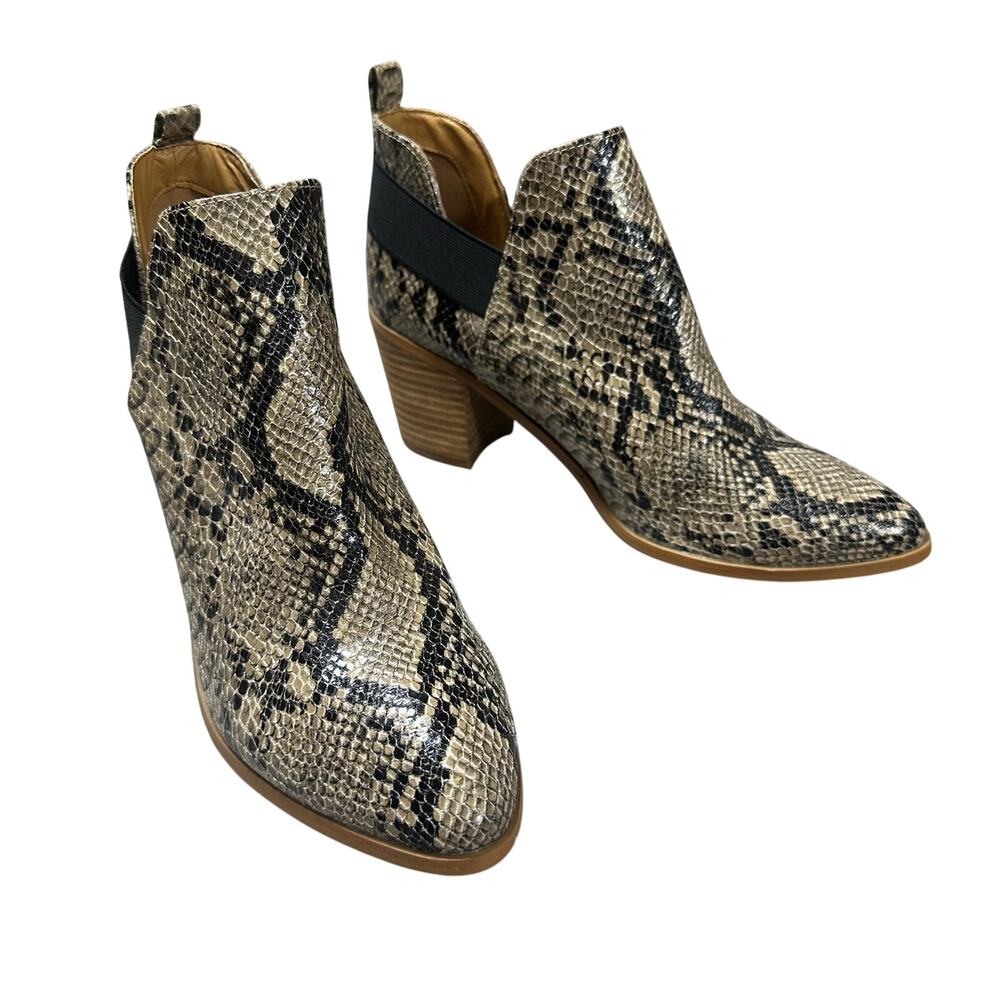 Dolce Vita Snakeskin Leather Booties